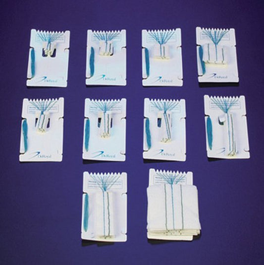 DeRoyal Surgical Neuro Sponge X-Ray Detectable Rayon Pattie 1/2 x 2 Inch Sterile 10 Count Pack