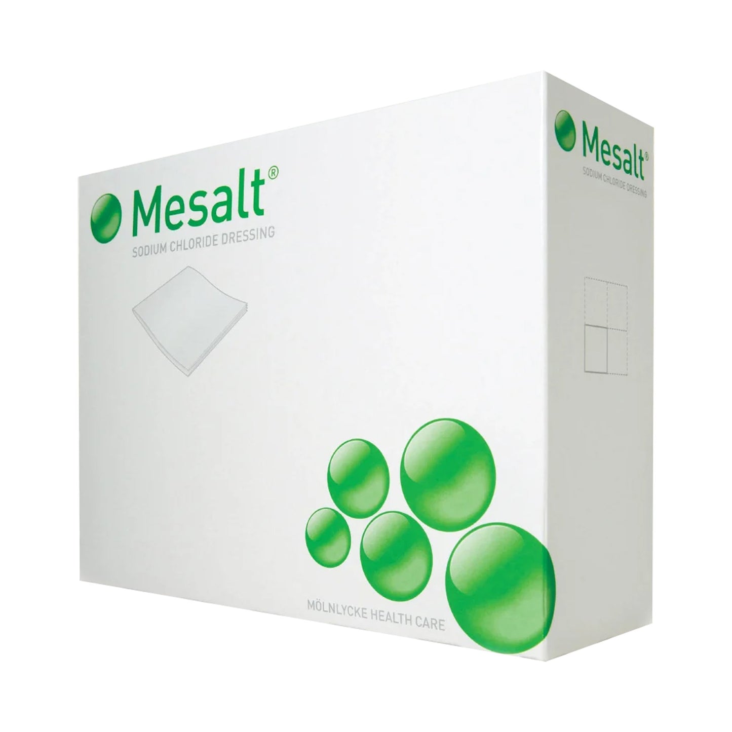 Mesalt Sodium Chloride Impregnated Dressing 6 x 6 Inch (3 x 3 Inch Folded) Sterile Gauze