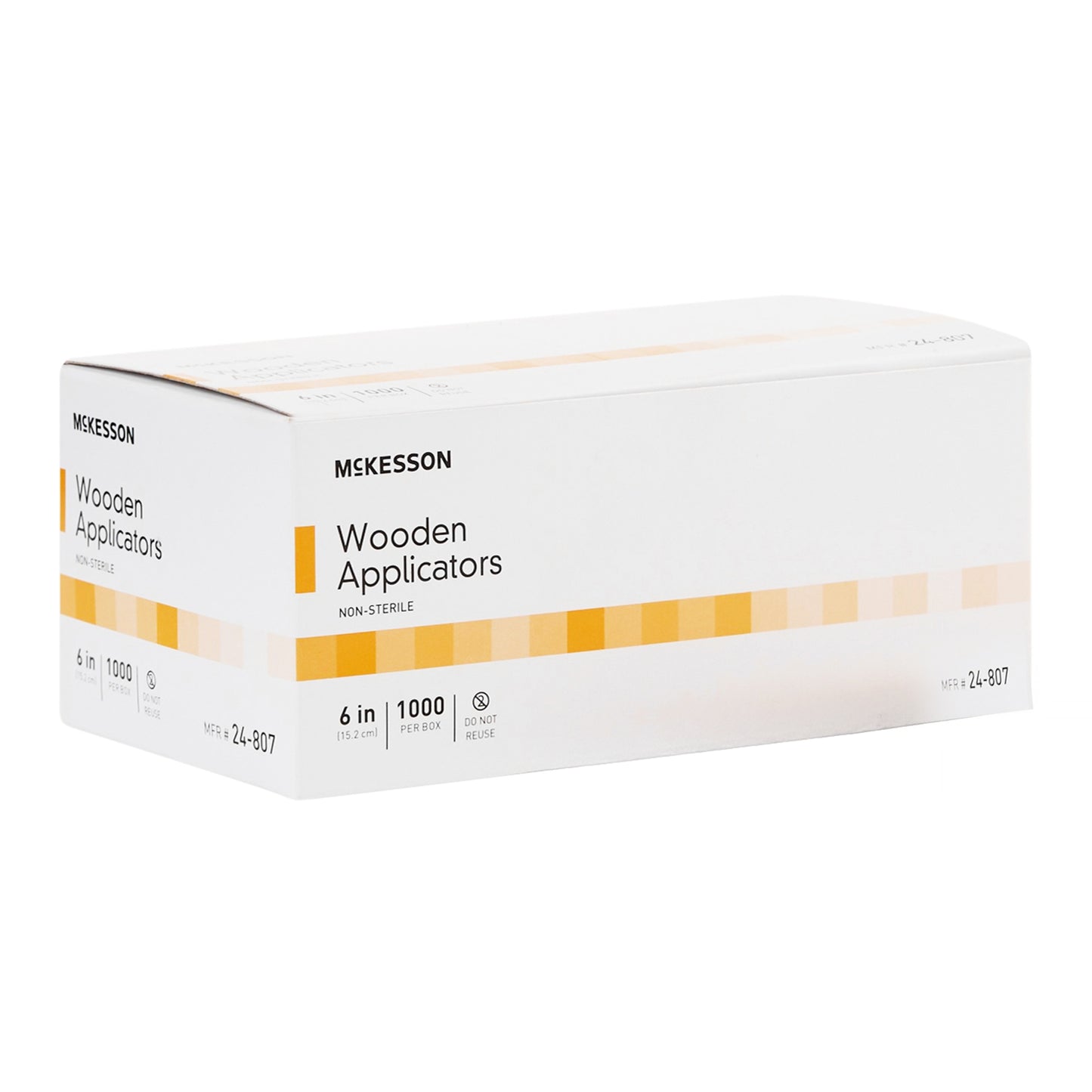 McKesson Wooden Applicator Stick 6 Inch – NonSterile, Tipless, 1000 Count Pack