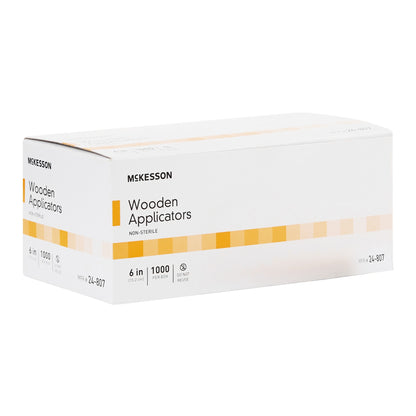 McKesson Wooden Applicator Stick 6 Inch – NonSterile, Tipless, 1000 Count Pack
