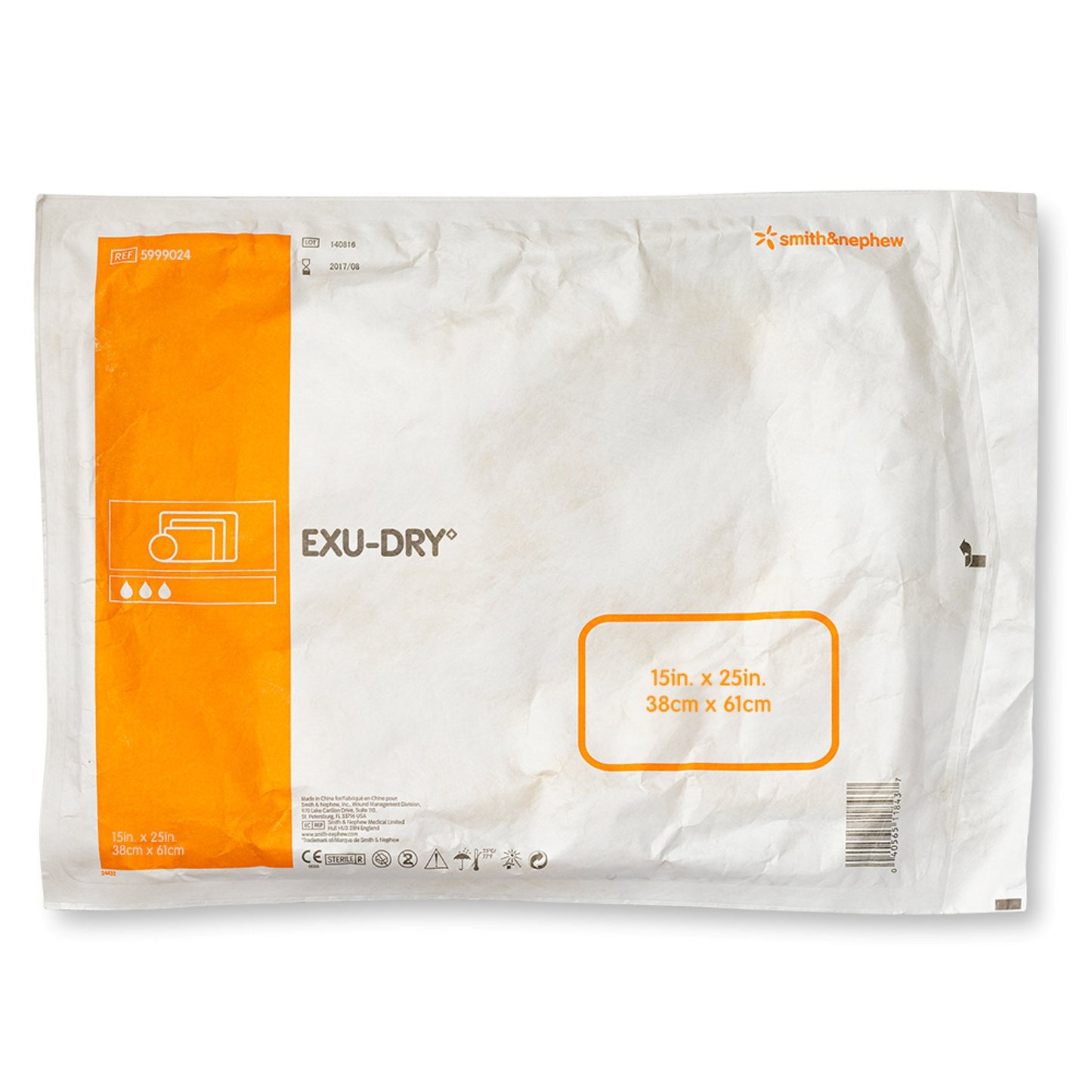 EXU-DRY Anti-Shear Super Absorbent Dressing 15 x 24 Inch – Rectangle