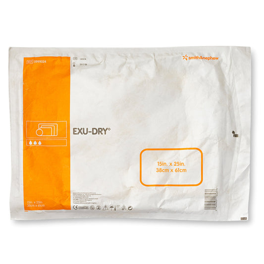 EXU-DRY Anti-Shear Super Absorbent Dressing 15 x 24 Inch – Rectangle