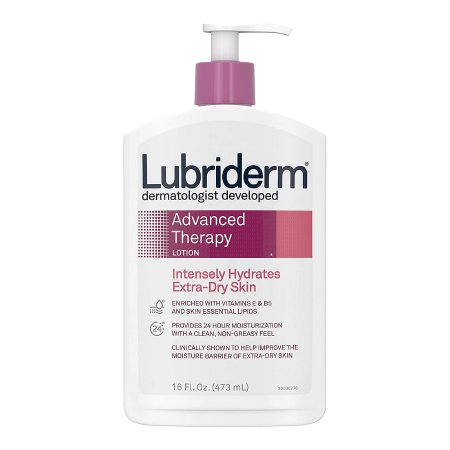 Hand and Body Moisturizer Lubriderm Advanced Therapy Scented Lotion Pump Bottle