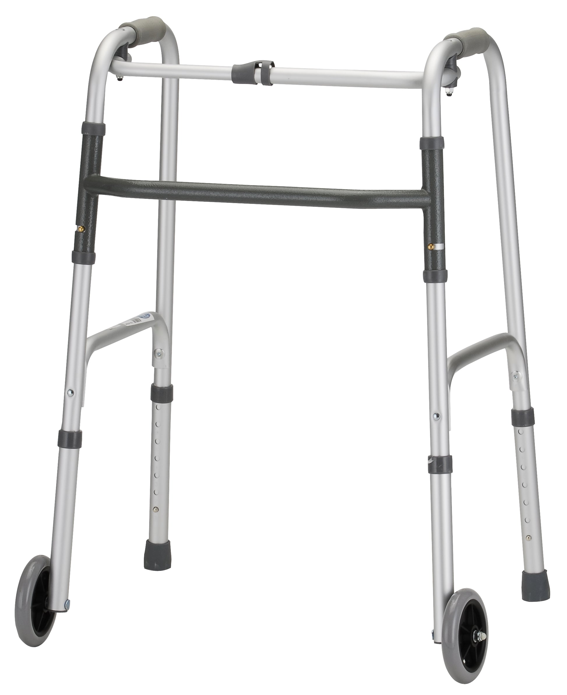 Folding Walker With 5" Wheels - Adult