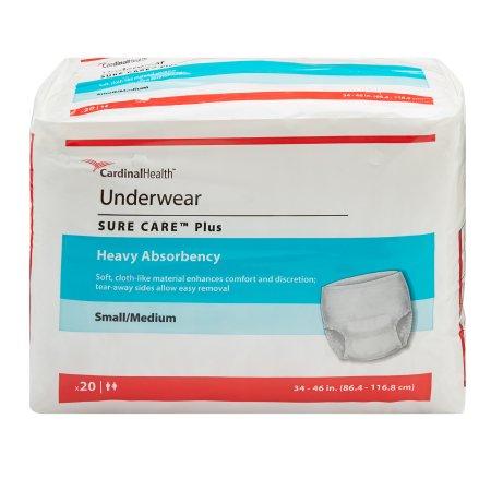 Absorbent Underwear Sure Care Plus Pull On with Tear Away Seams X-Large