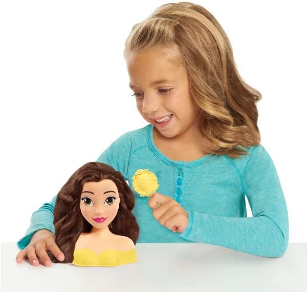 Disney Princess Belle Mini Styling Head with Hair Brush – Beauty and the Beast