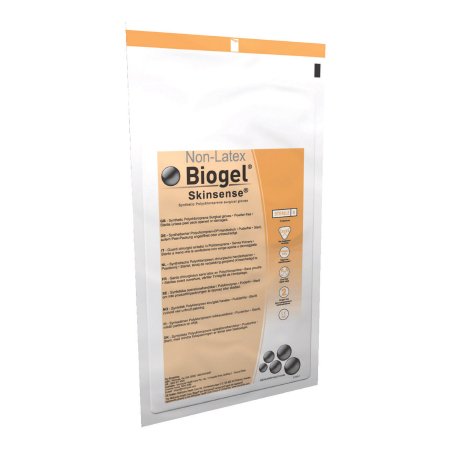 Surgical Glove Biogel Skinsense Sterile Polyisoprene Standard Cuff Length Micro-Textured Straw Not Chemo Approved