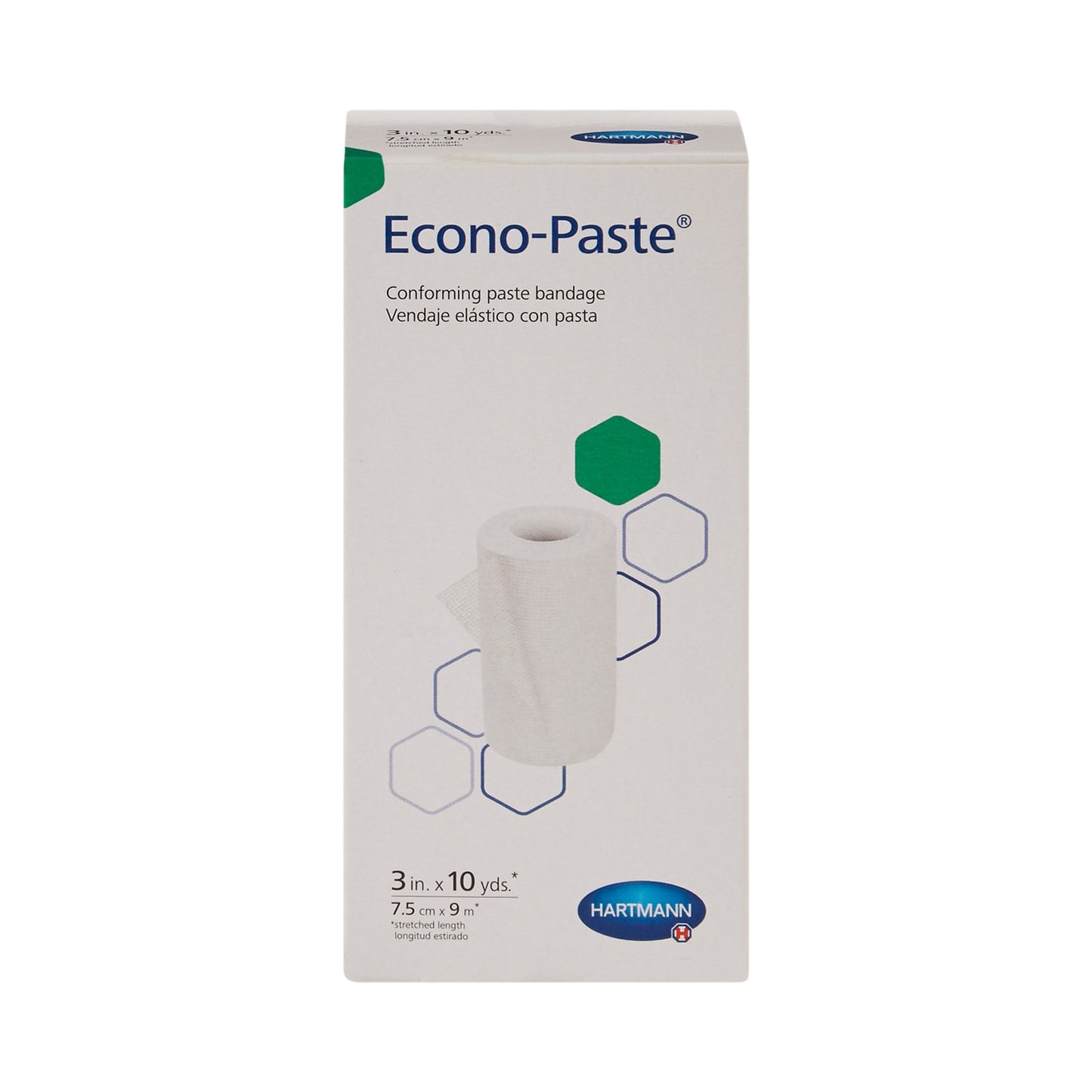 Econo-Paste Zinc Oxide Unna Boot 3 Inch x 10 Yard Non-Sterile Compression Bandage