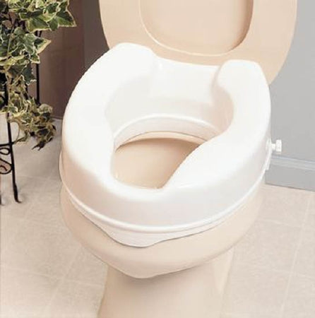 Raised Toilet Seat Savanah 6 Inch Height White 420 lbs. Weight Capacity