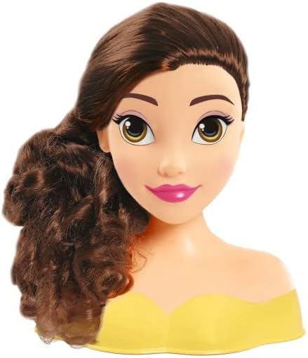Disney Princess Belle Mini Styling Head with Hair Brush – Beauty and the Beast
