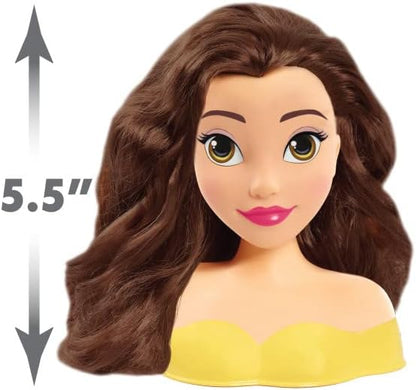 Disney Princess Belle Mini Styling Head with Hair Brush – Beauty and the Beast