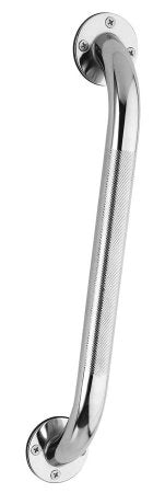 Wall Grab Bar Carex Chrome Finish Knurled Steel