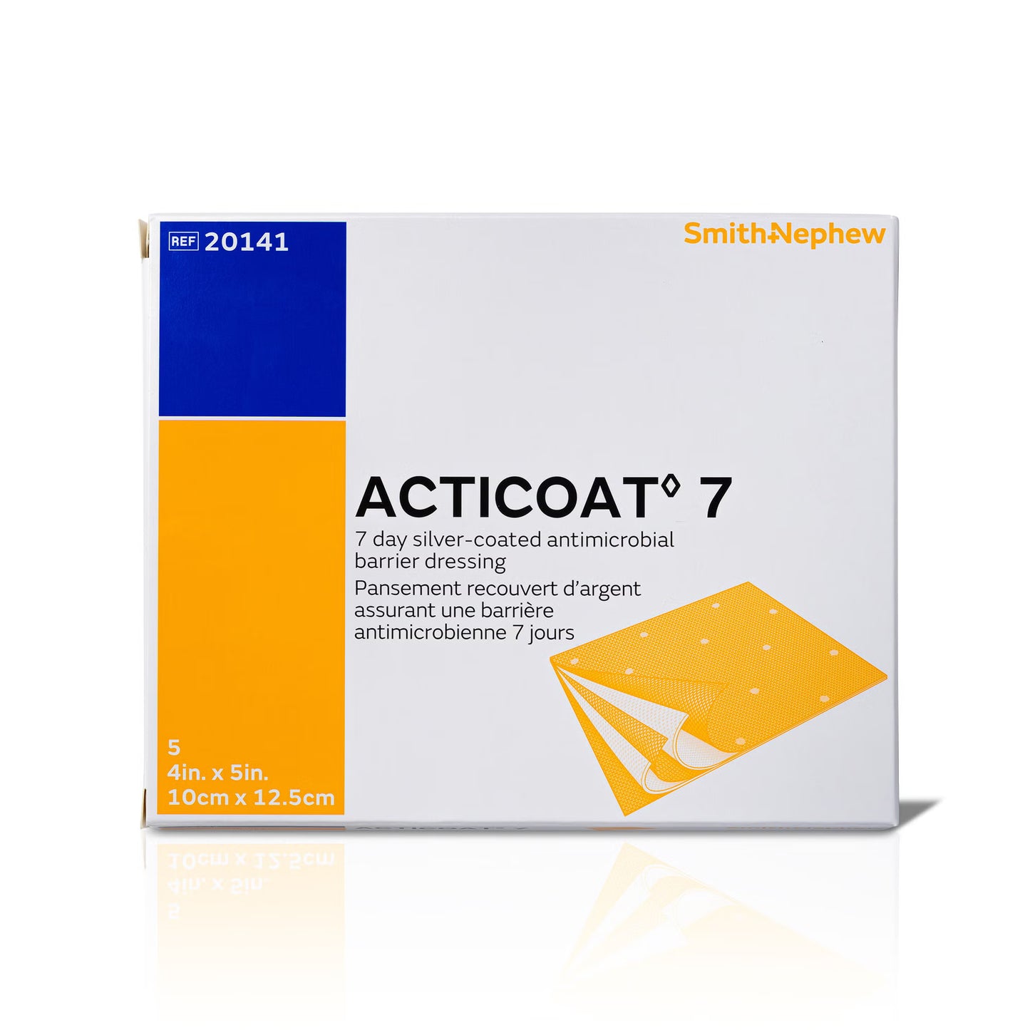 Acticoat 7 Silver Barrier Dressing 4 x 5 Inch Rectangle Sterile