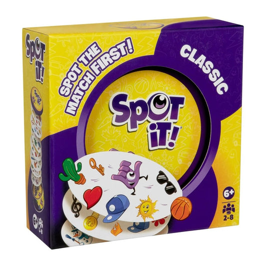 Spot It Classic Card Game Fast-Paced Matching Game for Kids and Families