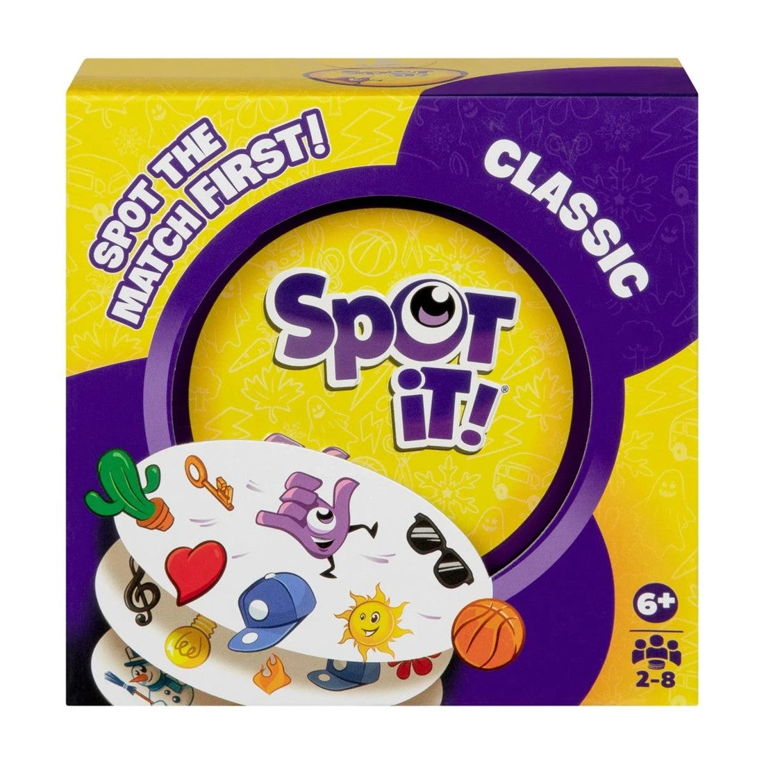 Spot It Classic Card Game Fast-Paced Matching Game for Kids and Families