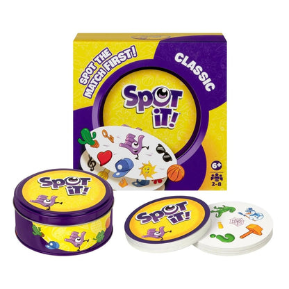 Spot It Classic Card Game Fast-Paced Matching Game for Kids and Families