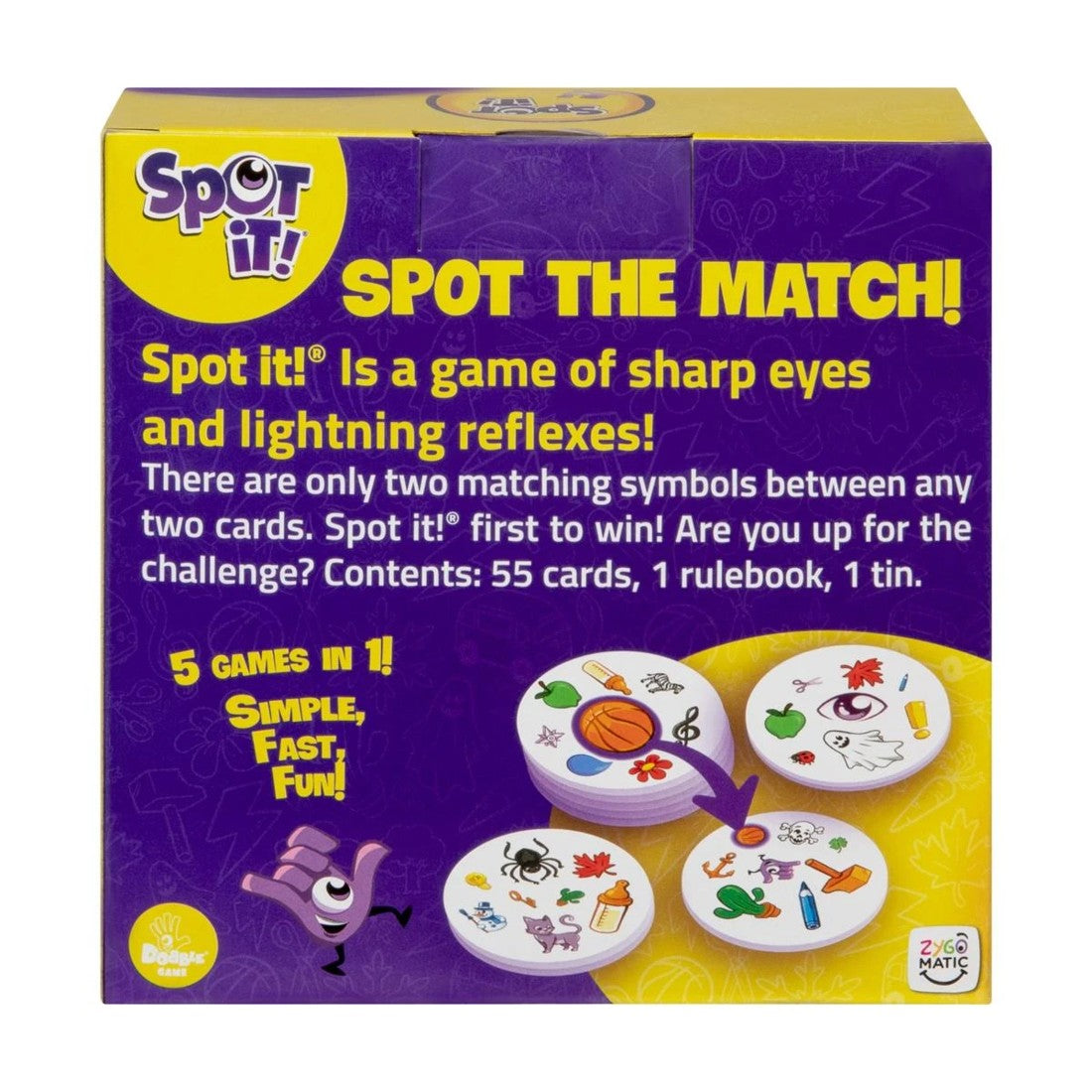 Spot It Classic Card Game Fast-Paced Matching Game for Kids and Families