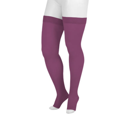 Compression Stockings: Juzo Soft High Compression Stockings Short Silicone Top Band 15-20 mmHg