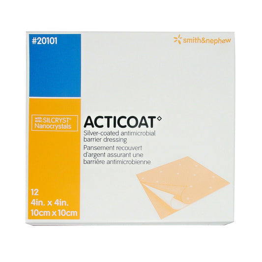 Acticoat Silver Barrier Dressing 4 x 4 Inch – Sterile Antimicrobial Wound Dressing