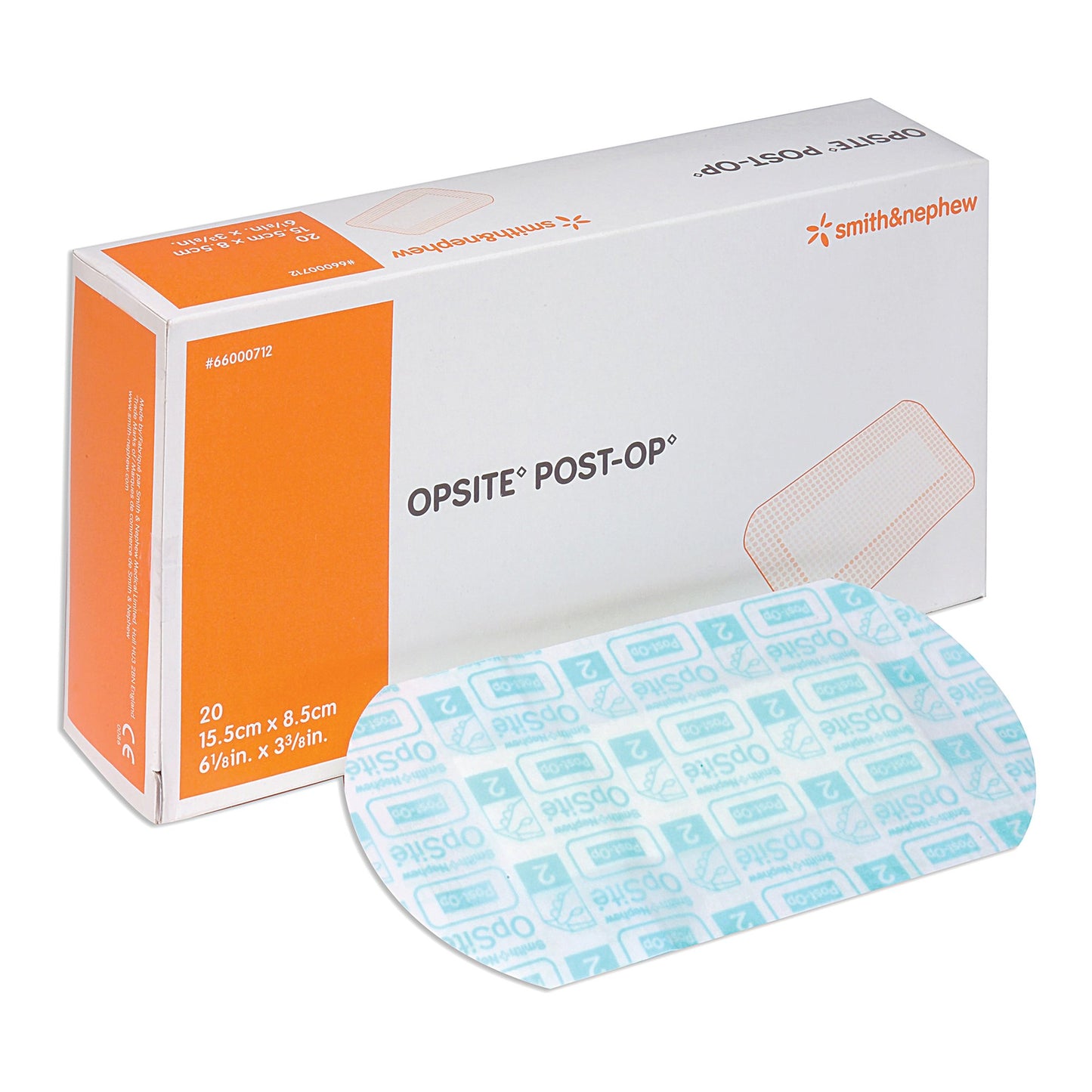 OpSite Post Op Transparent Film Dressing with Absorbent Pad 3-3/8 x 6-1/8 Inch Sterile Rectangle