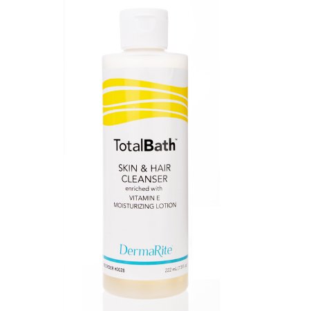 Body Wash DermaRite TotalBath Lotion 7.5 oz. Bottle Mild Scent