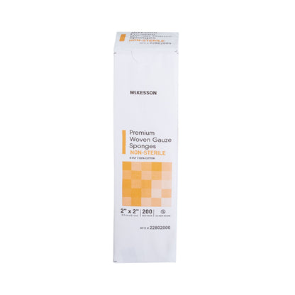 McKesson Gauze Sponge 2 x 2 Inch 8-Ply NonSterile Cotton Dressing