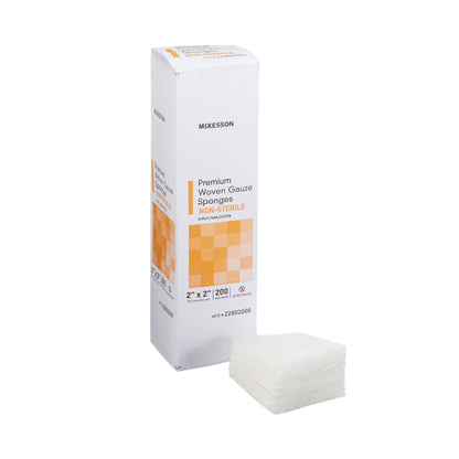 McKesson Gauze Sponge 2 x 2 Inch 8-Ply NonSterile Cotton Dressing