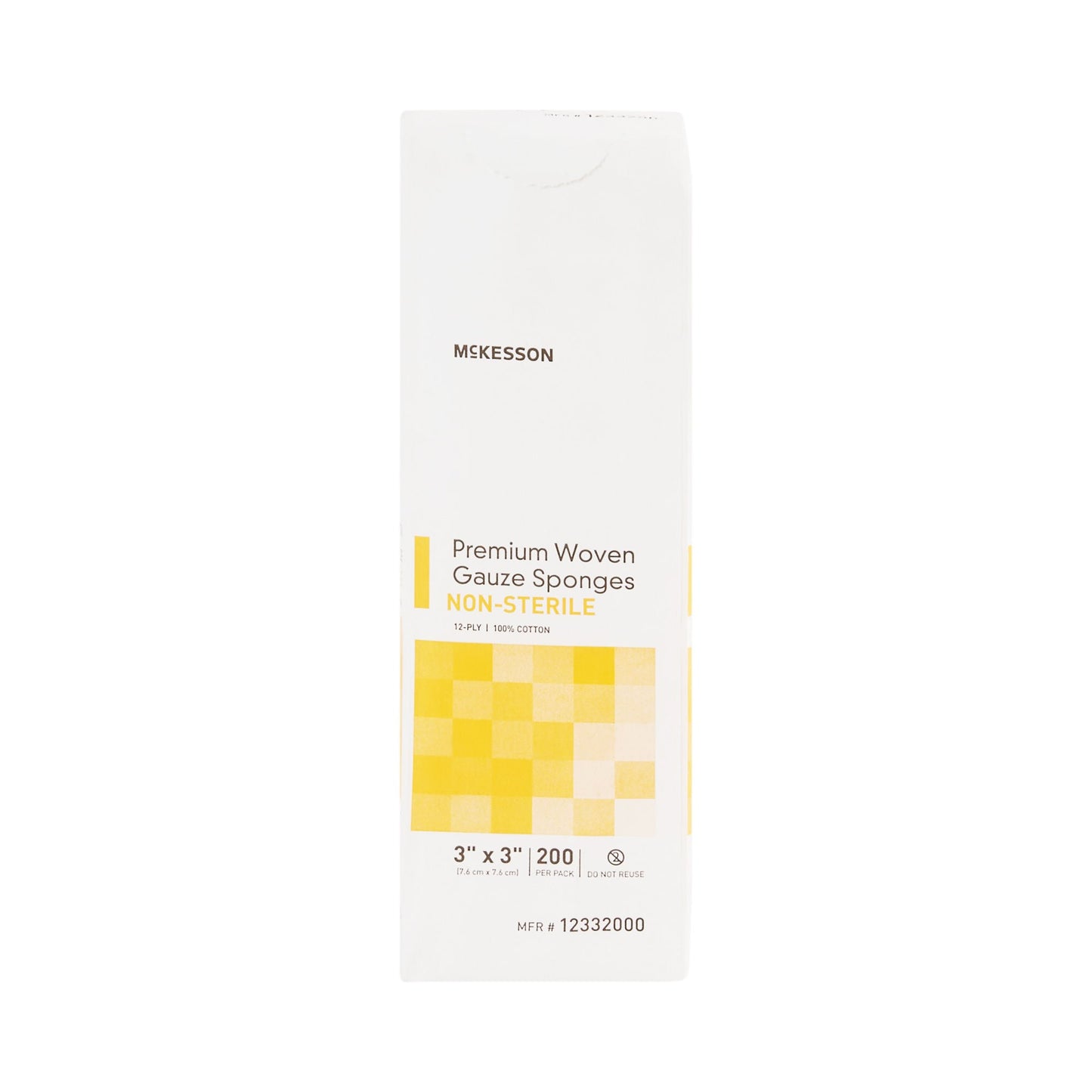 McKesson Gauze Sponge 3 x 3 Inch 12-Ply NonSterile Cotton Dressing