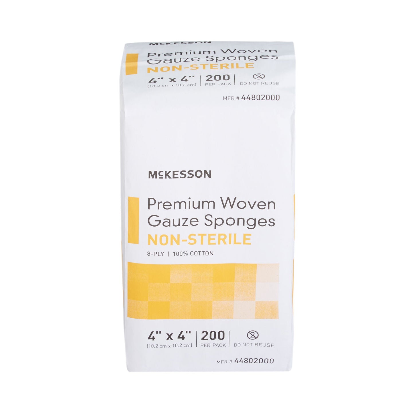 McKesson Gauze Sponge 4 x 4 Inch 8-Ply NonSterile Cotton Dressing