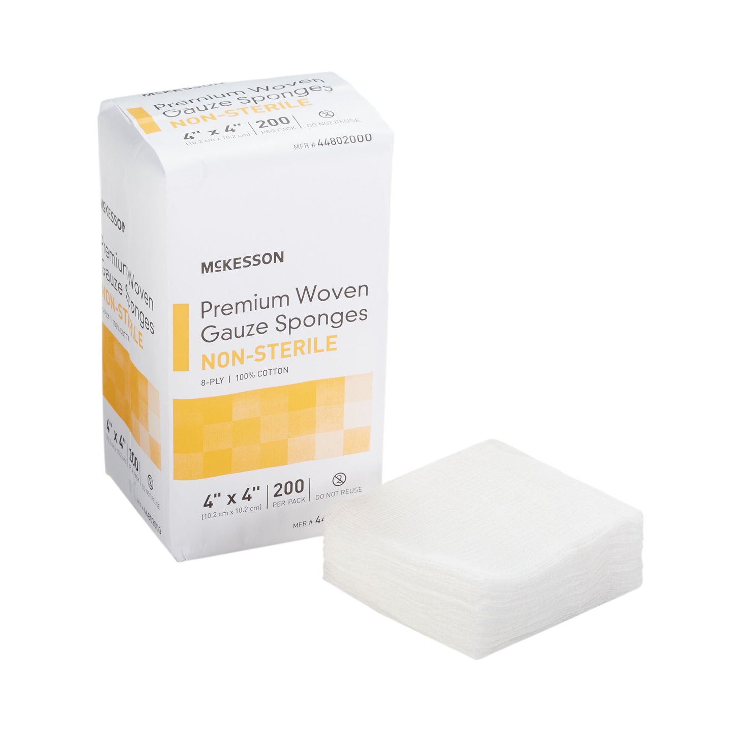 McKesson Gauze Sponge 4 x 4 Inch 8-Ply NonSterile Cotton Dressing