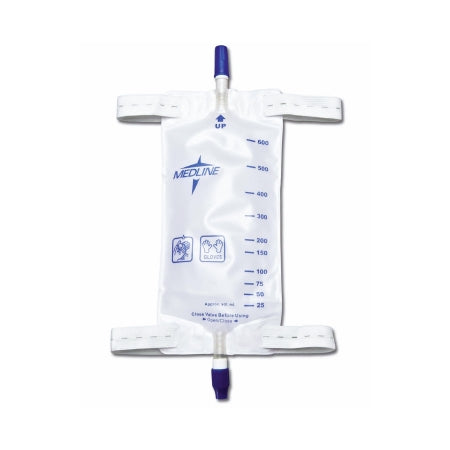 Urinary Leg Bag Medline® Anti-Reflux Valve Sterile Fluid Path 600 mL