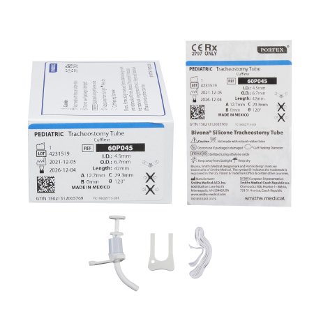 Uncuffed Tracheostomy Tube Bivona Size
