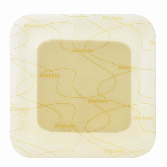Biatain Adhesive Foam Dressing 4 x 4 Inch Sterile Hydrocolloid Border