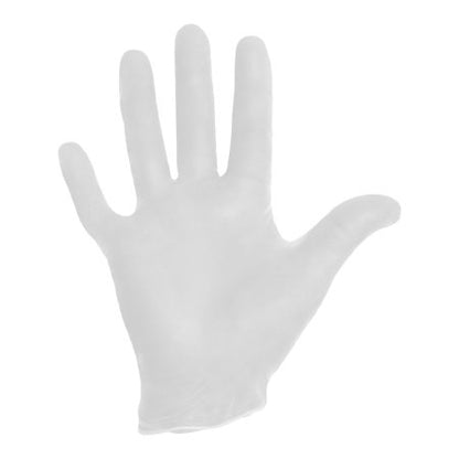 Exam Glove Halyard NonSterile Vinyl Standard Cuff Length Smooth White, Ivory and Clear Colors Not Rated