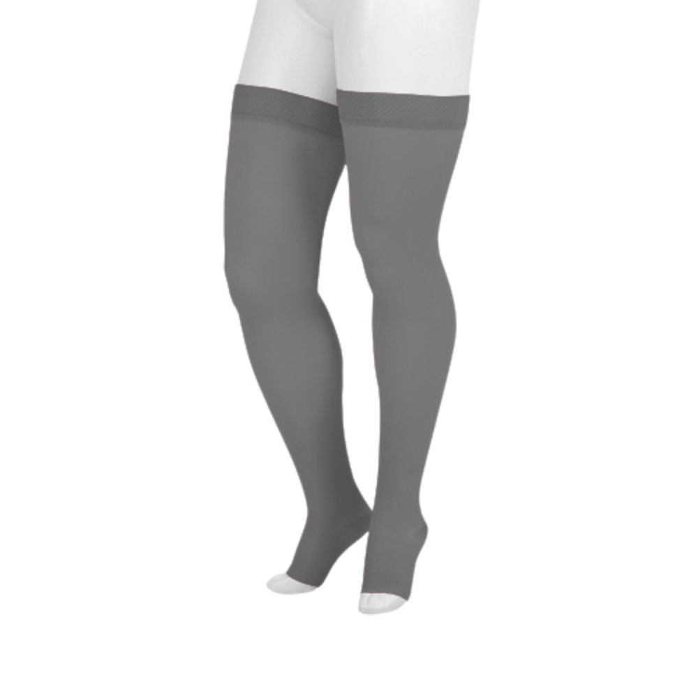 Compression Stockings: Juzo Soft High Compression Stockings Short Silicone Top Band 15-20 mmHg