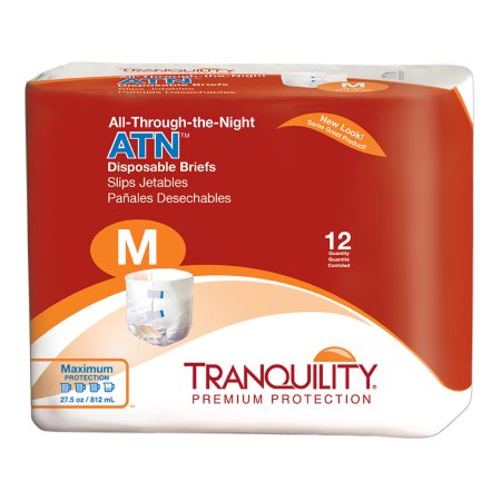 Brief Tranquility ATN Medium Disposable Heavy Absorbency