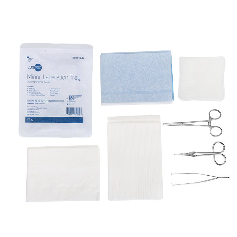 Dynarex Minor Laceration Tray Sterile – Disposable Procedure Kit