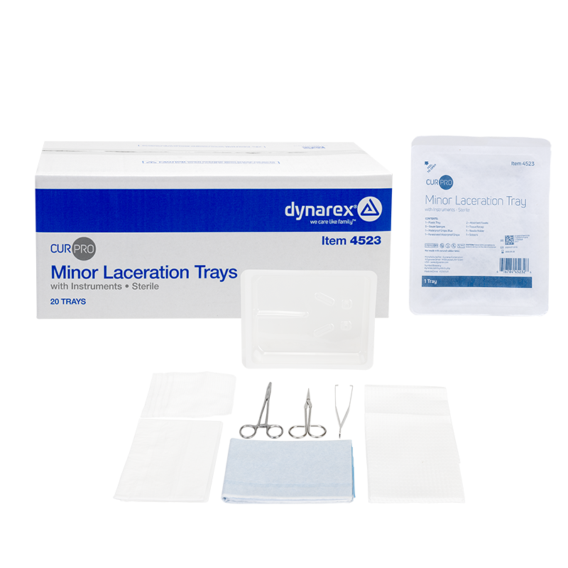Dynarex Minor Laceration Tray Sterile – Disposable Procedure Kit