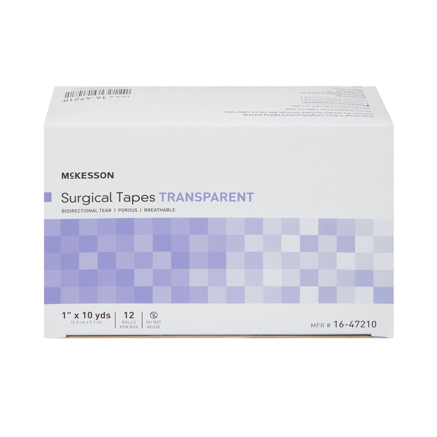 McKesson Transparent Medical Tape 1 Inch x 10 Yard Plastic NonSterile