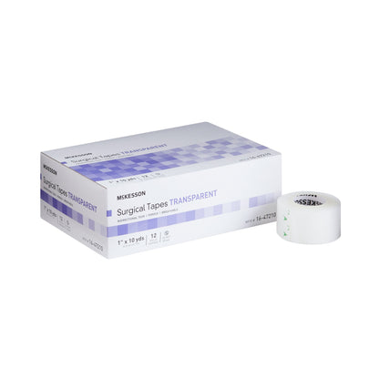 McKesson Transparent Medical Tape 1 Inch x 10 Yard Plastic NonSterile