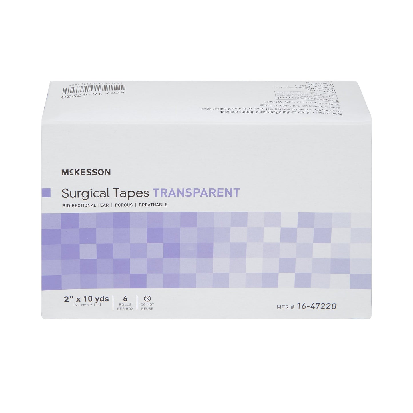 McKesson Transparent Medical Tape 2 Inch x 10 Yard NonSterile Plastic