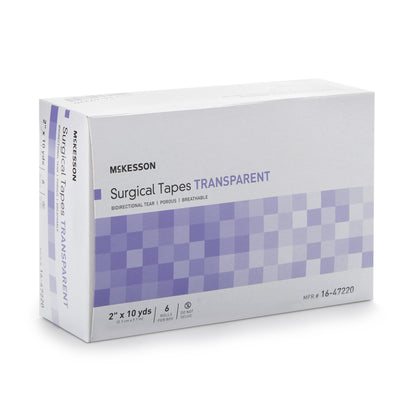McKesson Transparent Medical Tape 2 Inch x 10 Yard NonSterile Plastic
