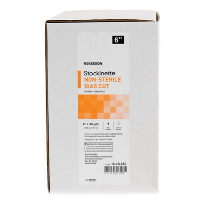 McKesson Bias Cut Stockinette Beige Cotton Size 2 – 6 Inch x 50 Yard NonSterile