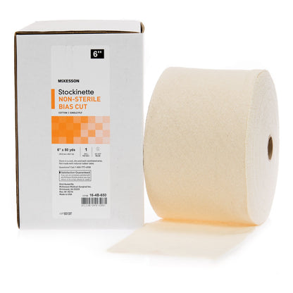 McKesson Bias Cut Stockinette Beige Cotton Size 2 – 6 Inch x 50 Yard NonSterile
