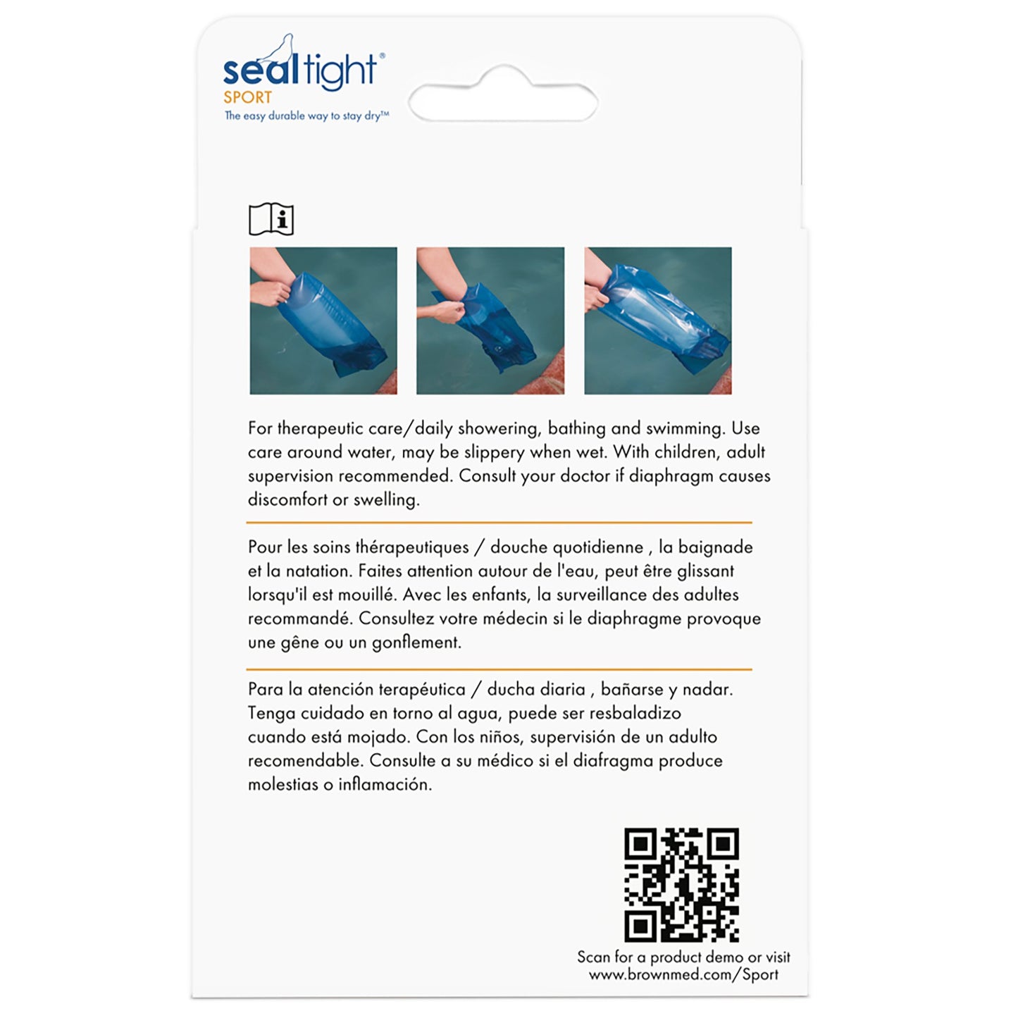 SEAL-TIGHT Sport Adult Long Leg Cast Cover 33 Inch Waterproof Protector
