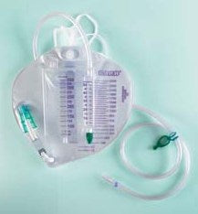 Urinary Meter Bag Bard® IC Anti-Reflux Valve Sterile 350 mL Vinyl