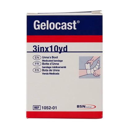 Gelocast Unna Boot 3 Inch x 10 Yard Zinc Oxide & Calamine Compression Bandage
