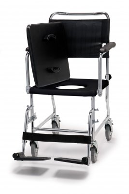 Commode Chair Versamode Drop Arms Aluminum Frame Padded Backrest 17-3/4 Inch Seat Width 300 lbs. Weight Capacity