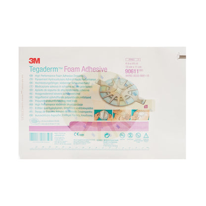 3M Tegaderm High Performance Foam Dressing 4 x 4-1/2 Inch Oval Sterile