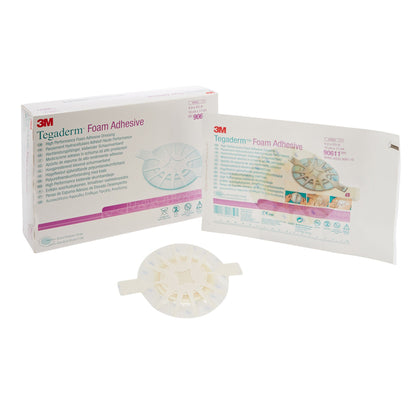 3M Tegaderm High Performance Foam Dressing 4 x 4-1/2 Inch Oval Sterile